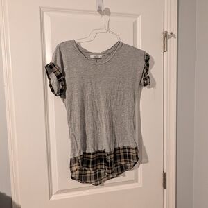 Mod Plan With Plaid Accents Women's Tshirt